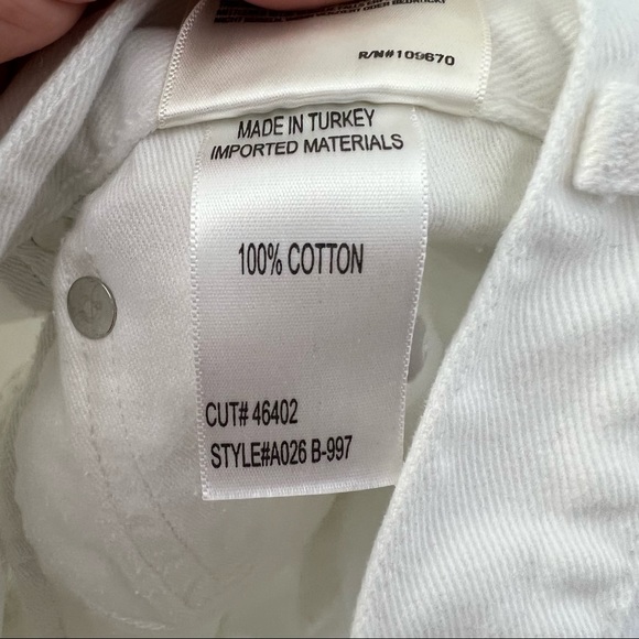 AGOLDE shorts-Parker Cut Off Short in Detour-size 23, white shorts - Picture 11 of 11